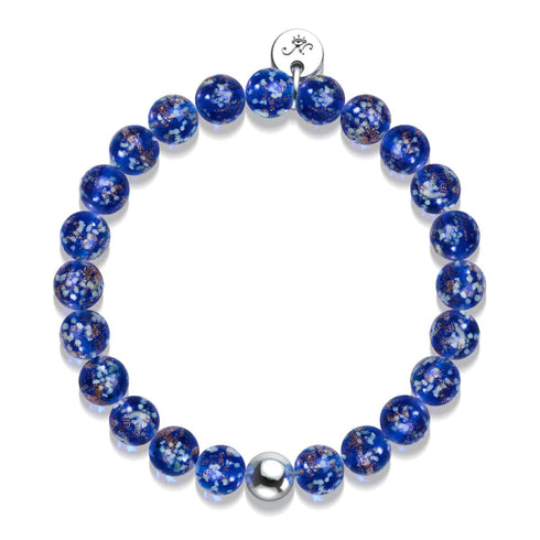 Sapphire | .925 Sterling Silver | Firefly Glass Bracelet